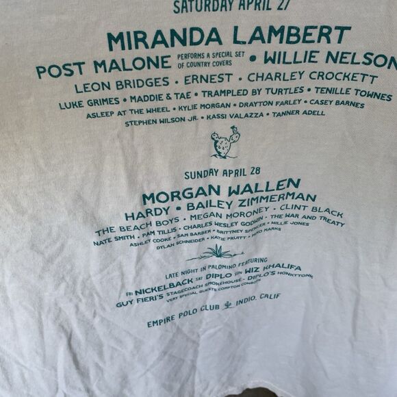 Official STAGECOACH Country Festival T-Shirt 2 Sided Men's 2024 Concert Lineup L - Picture 13 of 14